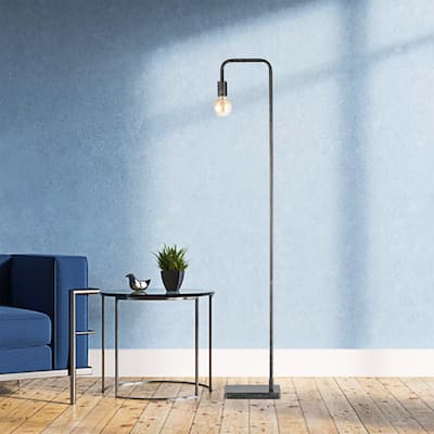 Carbon Loft Pennington Old Silver 1-light Floor Lamp