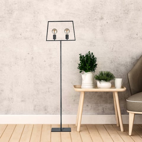 Carbon Loft Casselman Old Silver 2-light Floor Lamp