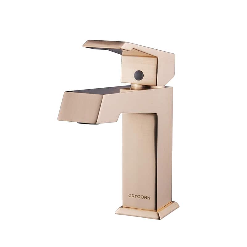 Dyconn Faucet Modern Single-Handle Bathroom faucet - Rose Gold - Vessel - 3 to 4 Inches