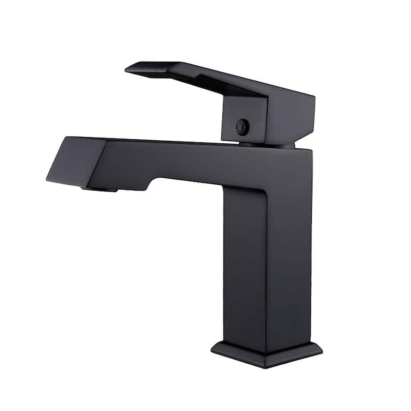 Dyconn Faucet Modern Single-Handle Bathroom faucet - Black - Vessel - 3 to 4 Inches