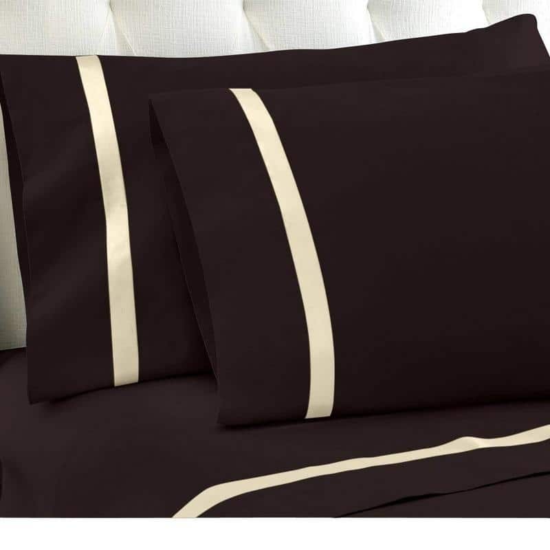 Swiss Club 1800 Series Super Soft Comfort 4-Piece Sheet Set - Brown - Full