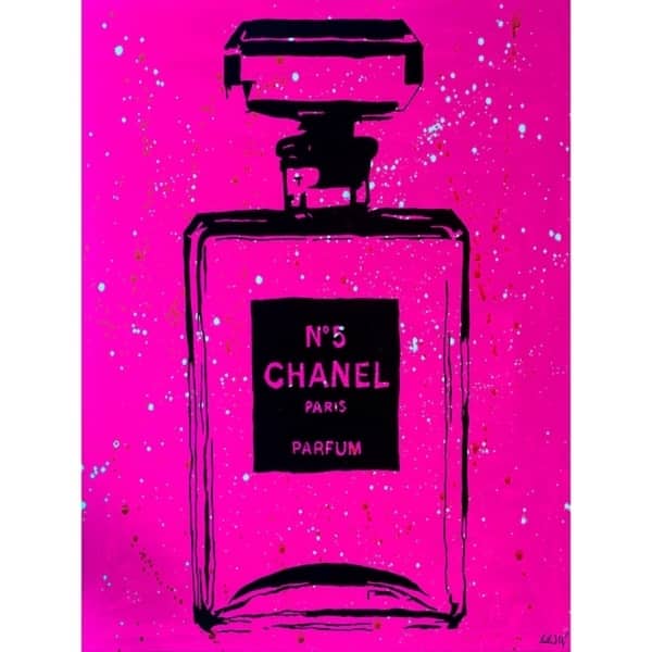 CANVAS Chanel Chic in Pink and Black by PopArtQueen - Bed Bath & Beyond ...