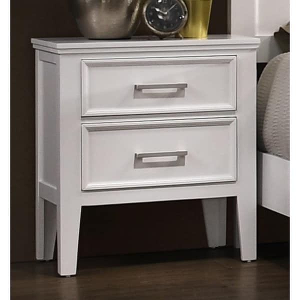 Copper Grove Zabbar White 2-drawer Nightstand