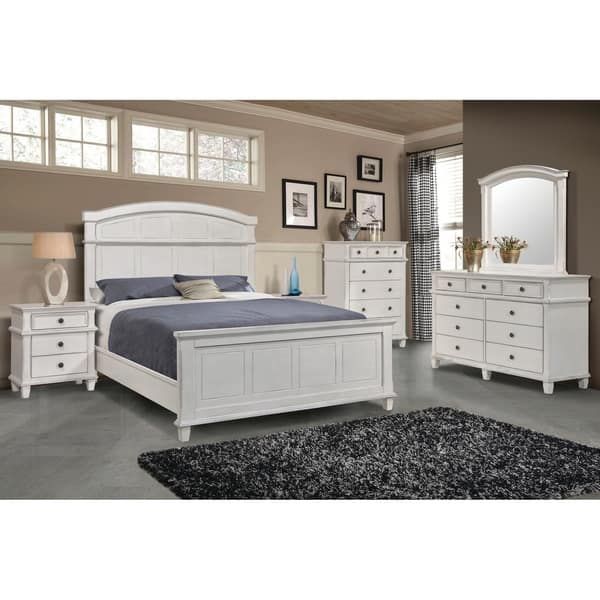 Shop The Gray Barn Avalon Antique White 4 Piece Bedroom Set