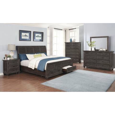 The Gray Barn Mansfield Park Weathered Carbon 5-piece Bedroom Set