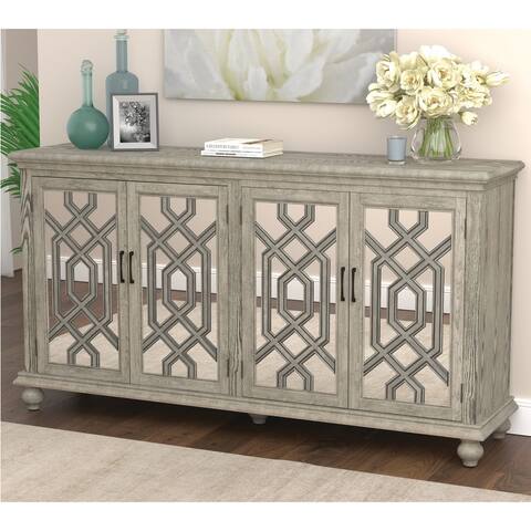 Coaster Furniture Melanie Antique White 4-door Accent Cabinet