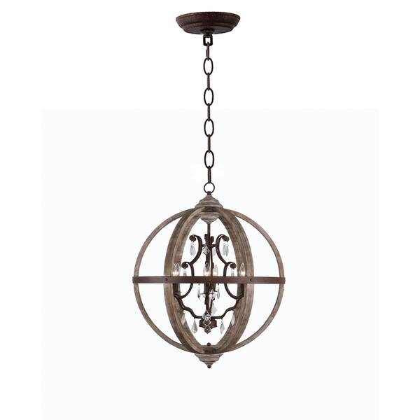 Halen Elton Rustic Wood Crystal Orb Chandelier Pendant Shabby Chic Foyer Lighting Home Decor Dining Room Bedroom Living Halen Elton Rustic Wood Crystal Orb Chandelier Pendant Shabby Chic Foyer Lighting Home Decor Dining Room Bedroom Living