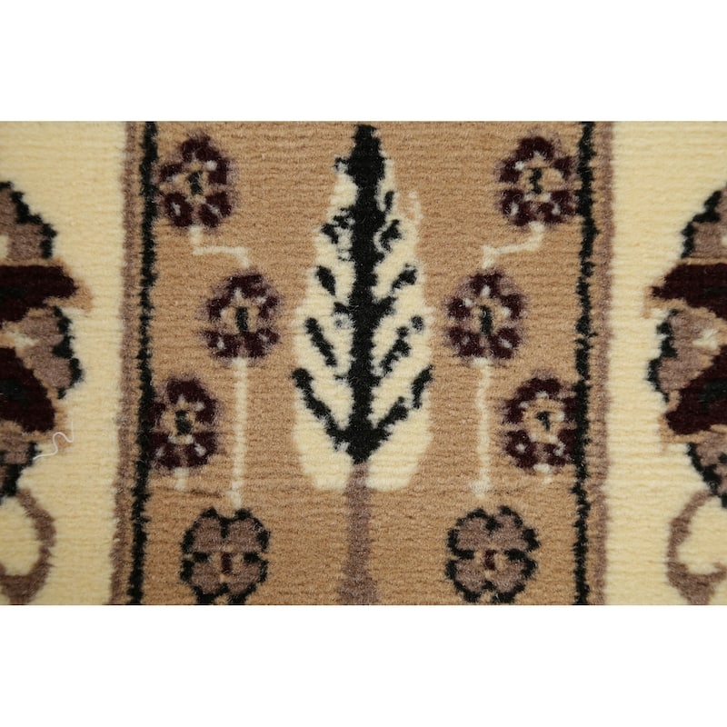 Traditional Bakhtiari Patchwork Polyester & Jute Turkish Oriental Rug - 13' 0'' X 3' 3''