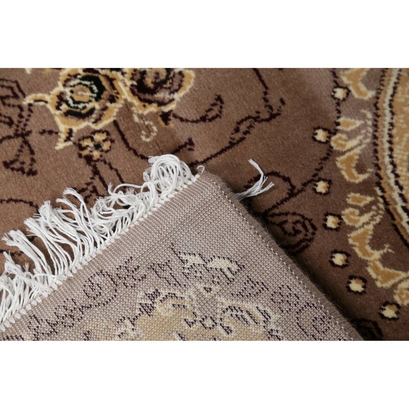 Oriental Persian Turkish Aubusson Polyester & Jute Traditional Rug - 19' 8'' X 3' 3''