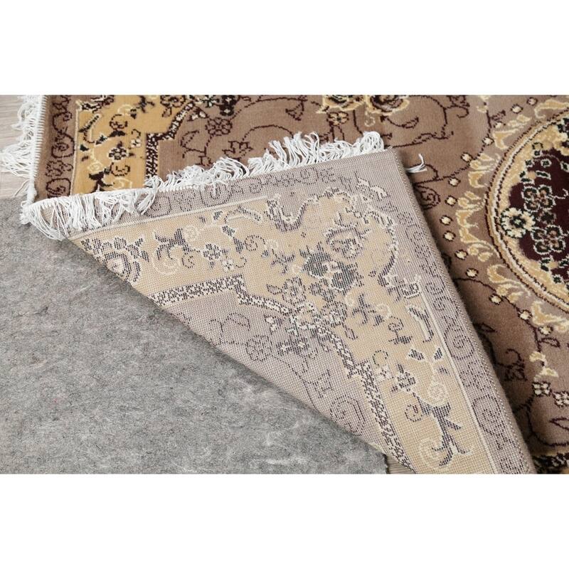 Oriental Persian Turkish Aubusson Polyester & Jute Traditional Rug - 19' 8'' X 3' 3''