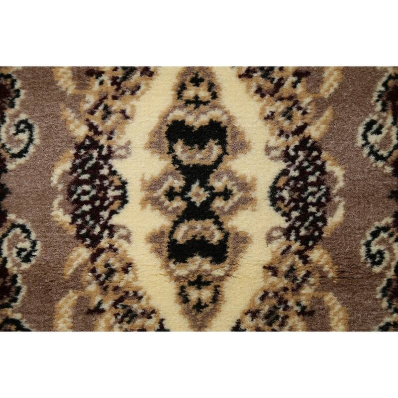 Oriental Persian Turkish Aubusson Polyester & Jute Traditional Rug - 19' 8'' X 3' 3''