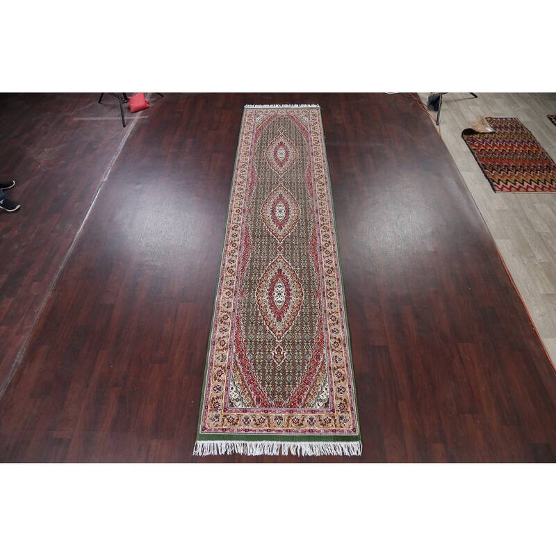 Traditional Tabriz Polyester & Jute Oriental Persian Classic Rug