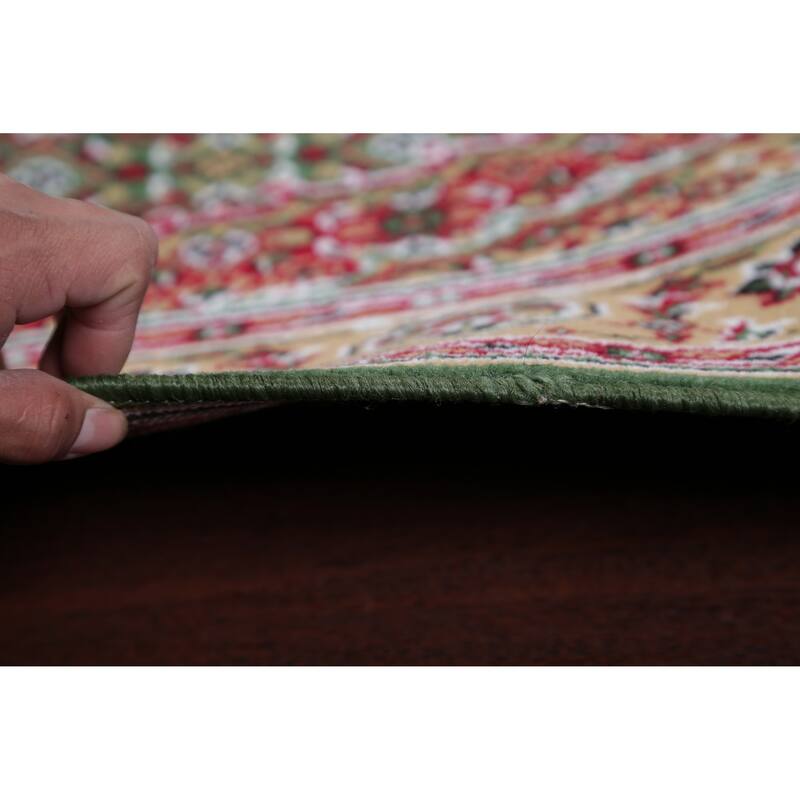 Traditional Tabriz Polyester & Jute Oriental Persian Classic Rug
