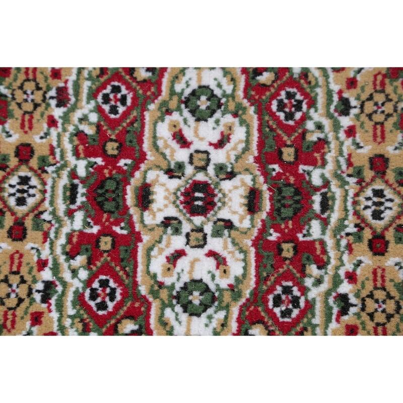 Traditional Tabriz Polyester & Jute Oriental Persian Classic Rug