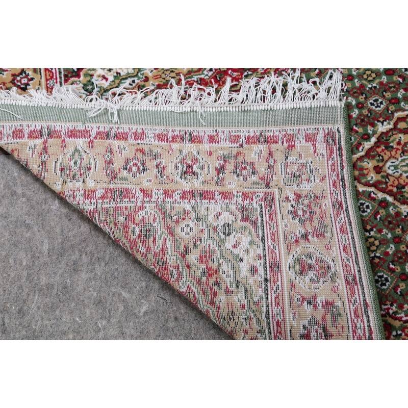 Traditional Tabriz Polyester & Jute Oriental Persian Classic Rug