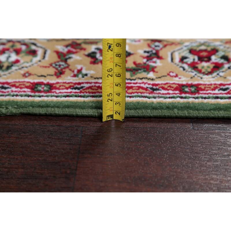 Traditional Tabriz Polyester & Jute Oriental Persian Classic Rug