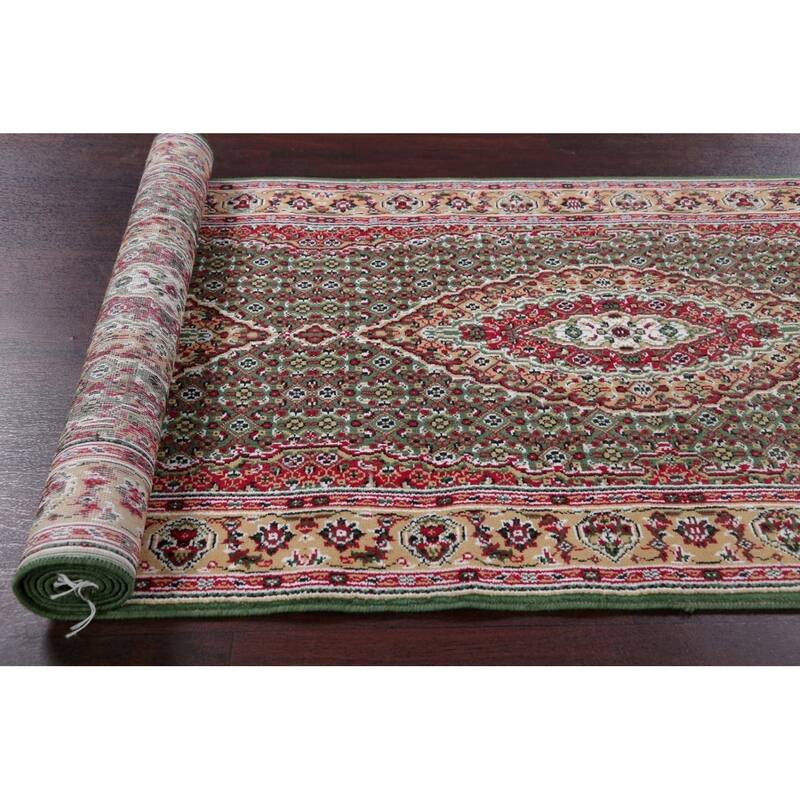 Traditional Tabriz Polyester & Jute Oriental Persian Classic Rug