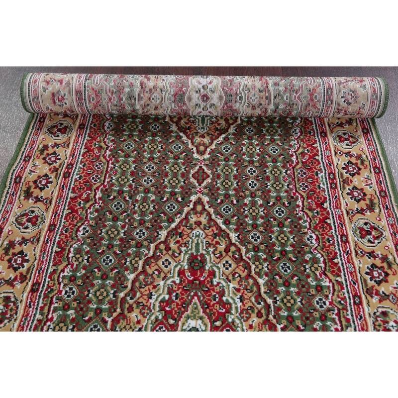 Traditional Tabriz Polyester & Jute Oriental Persian Classic Rug