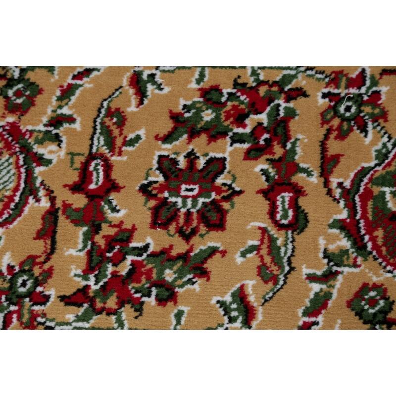 Traditional Persian Tabriz Carpet Polyester/Jute Oriental Turkish Rug