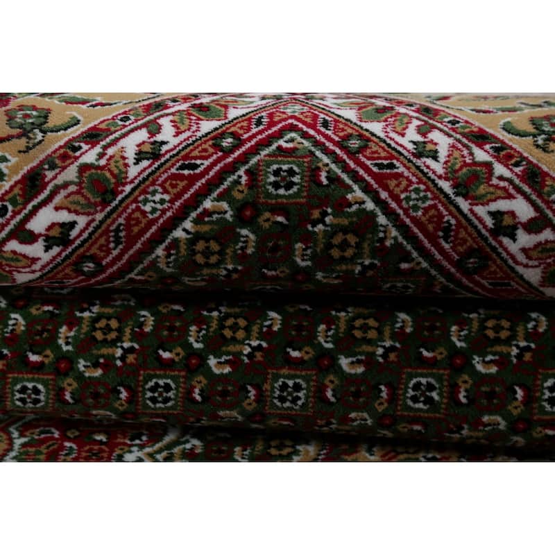 Traditional Persian Tabriz Carpet Polyester/Jute Oriental Turkish Rug