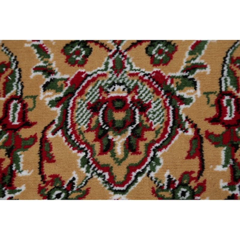 Traditional Persian Tabriz Carpet Polyester/Jute Oriental Turkish Rug