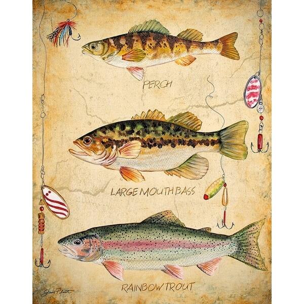 CANVAS Fish Trio by Jean Plout Graphic Art - 16x12