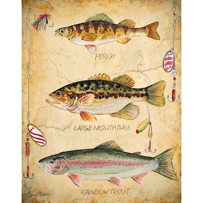 CANVAS Fish Trio by Jean Plout Graphic Art