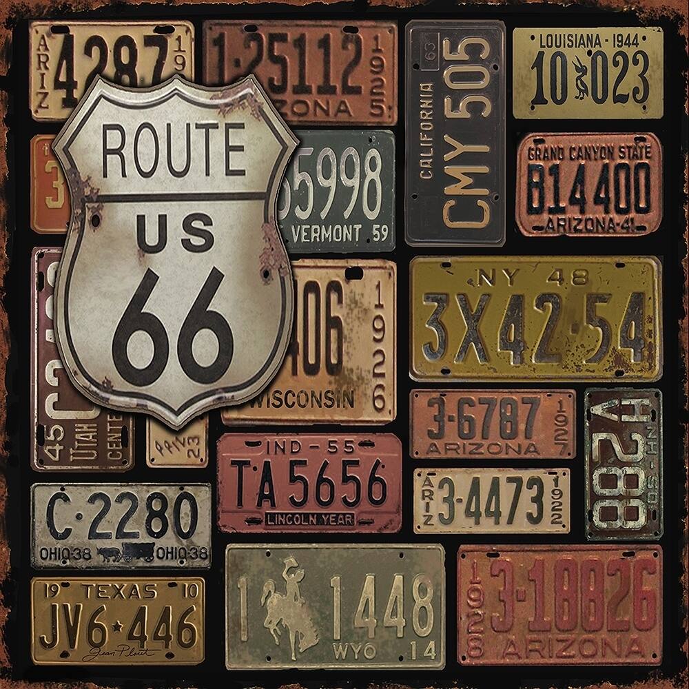 CANVAS Route 66 by Jean Plout Graphic Art