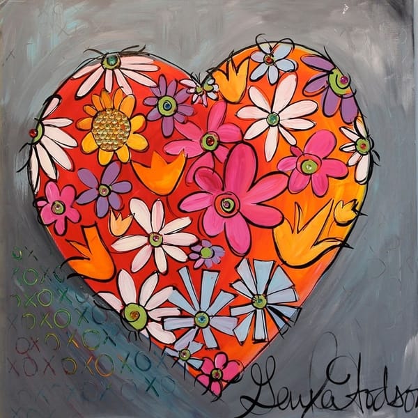 CANVAS My Heart Blooms for You By Gayla Hodson Art Painting ...