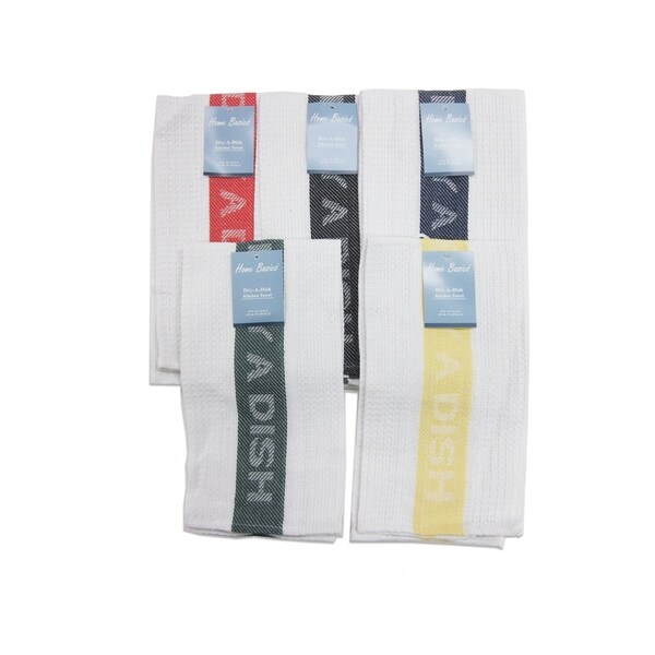 24-piece Dry-A-Dish Kitchen Towel Set (Assorted Colors)