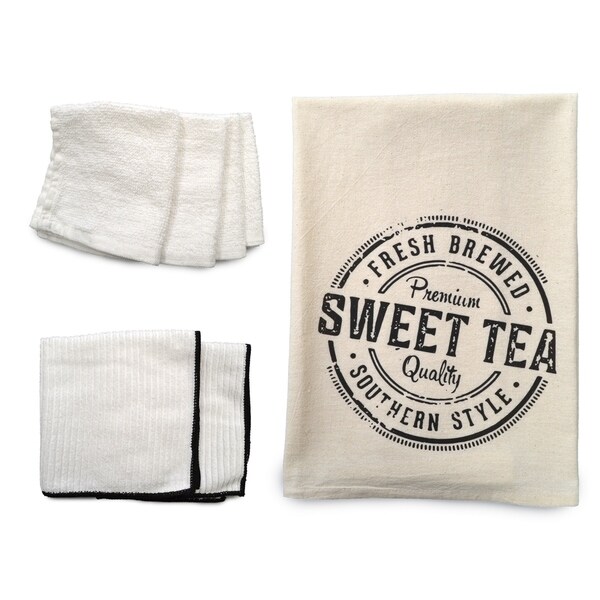 "Sweet Tea" 7-piece Dish Towel Set