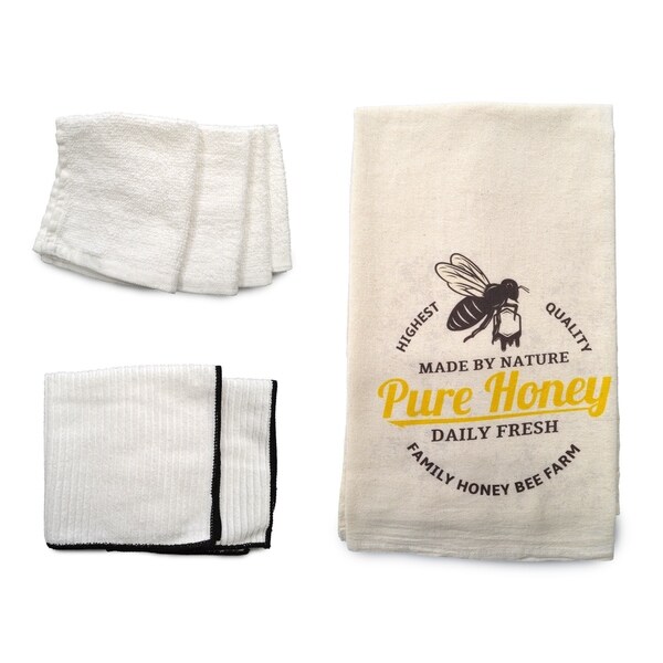 "Pure Honey" 7-piece Dish Towel Set
