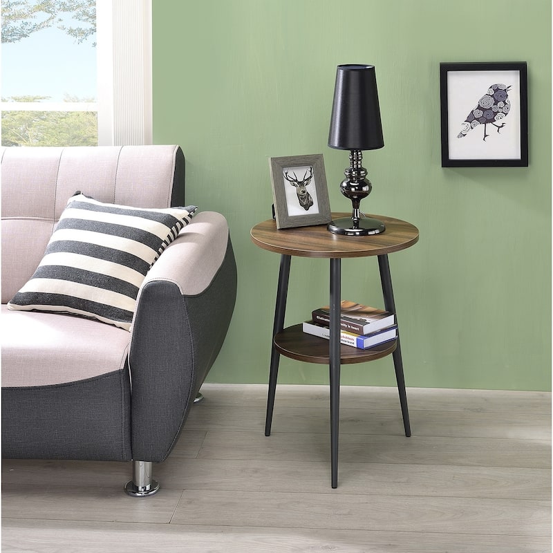 Carson Carrington Bangling Round 2-tier End Table
