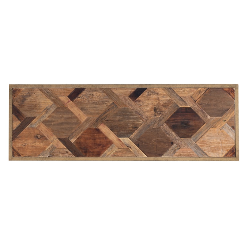 SEI Furniture Darren Modern Reclaimed Wood Console Table