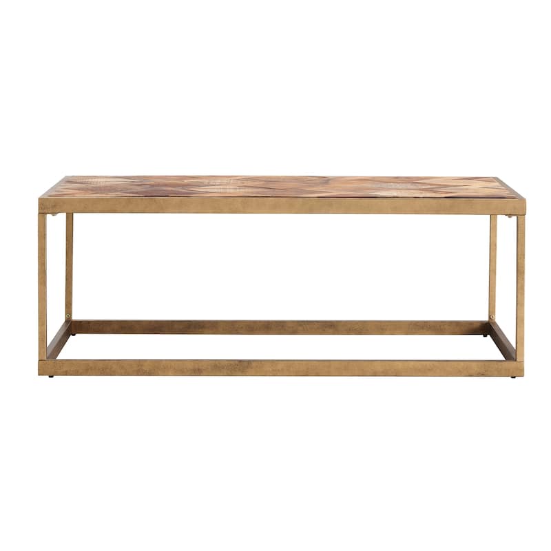 SEI Furniture Darren Reclaimed Wood Rectangle Coffee Table