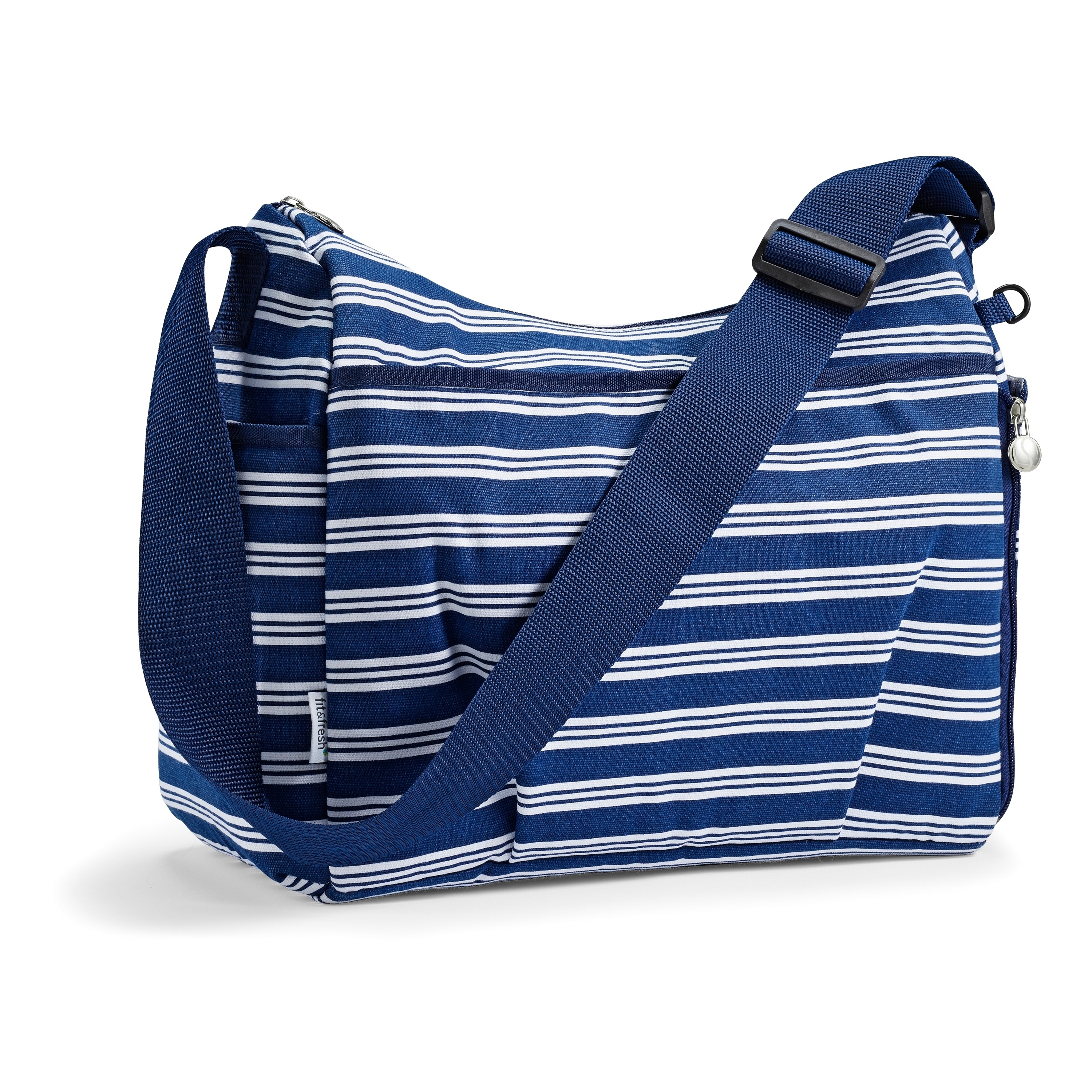 stripe diaper bag