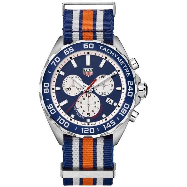 Shop Tag Heuer Men S Caz1018 Fc8196 Formula 1 Chronograph Multicolored Nylon Watch Overstock 29147064