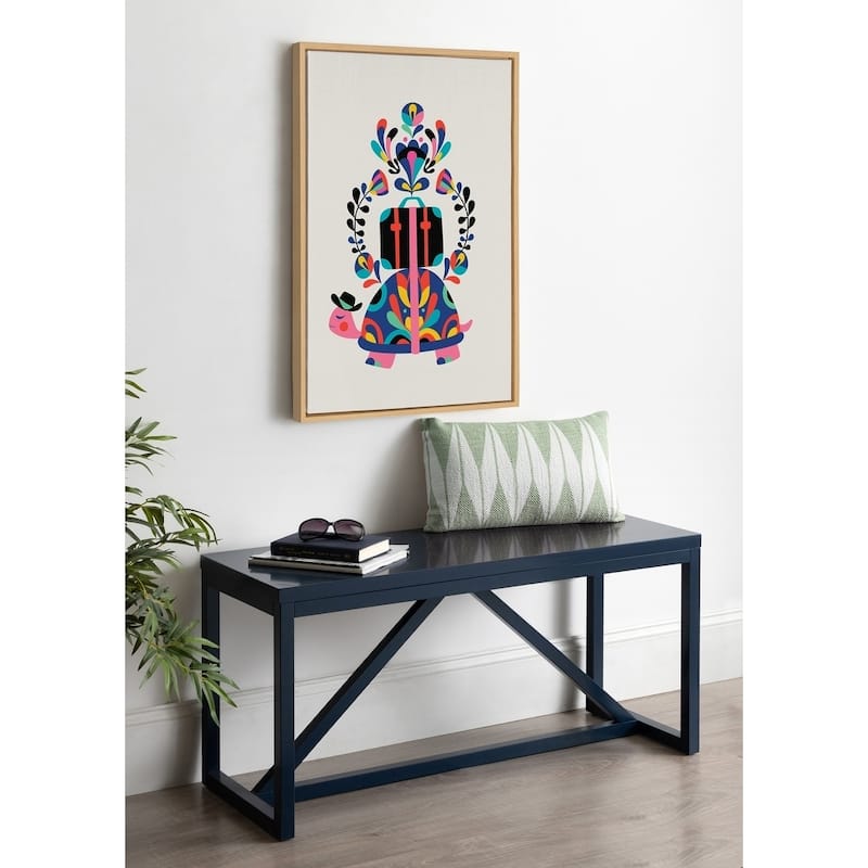 Kate and Laurel Sylvie Travel Animal Framed Canvas By Rachel Lee