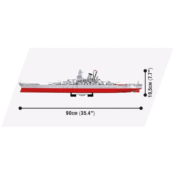 Cobi World Of Warships Battleship Yamato 2500 Piece Construction Blocks Building Kit Overstock