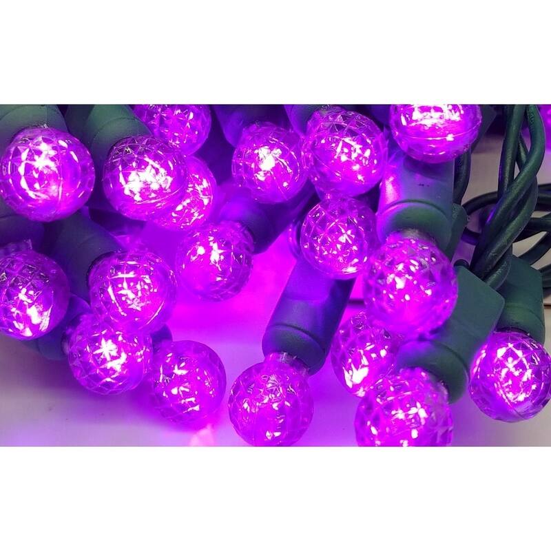 Purple LED Set of 70 Lights Light String G12