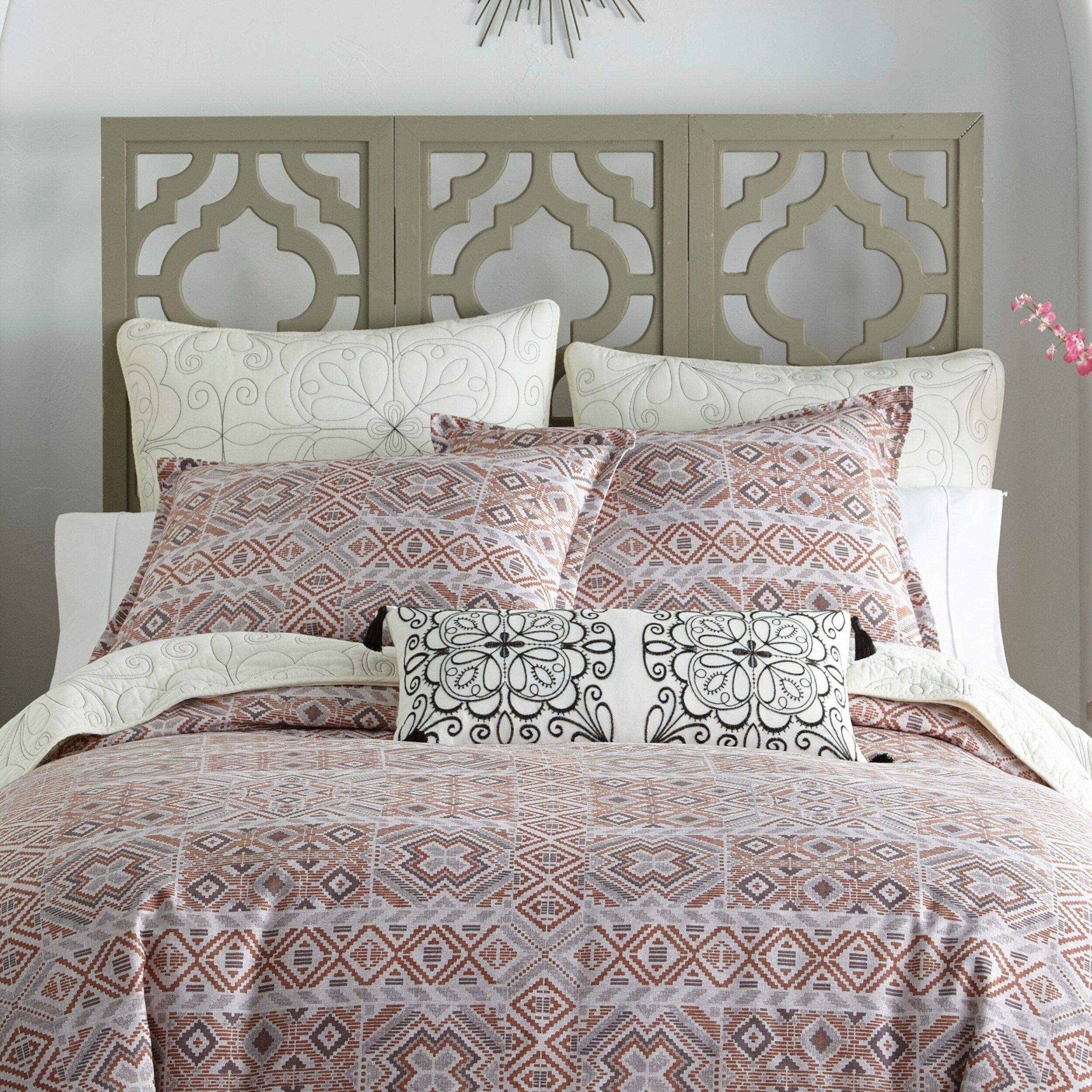 Shop Azalea Skye Chennai Orange Comforter Set Free Shipping