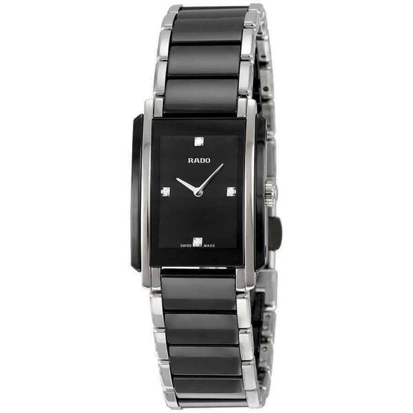 slide 1 of 3, Rado Women's R20613712 'Integral' Two-Tone Ceramic and Stainless Steel Watch