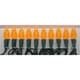 preview thumbnail 2 of 0, Orange LED Light String Set of 70 Lights C6