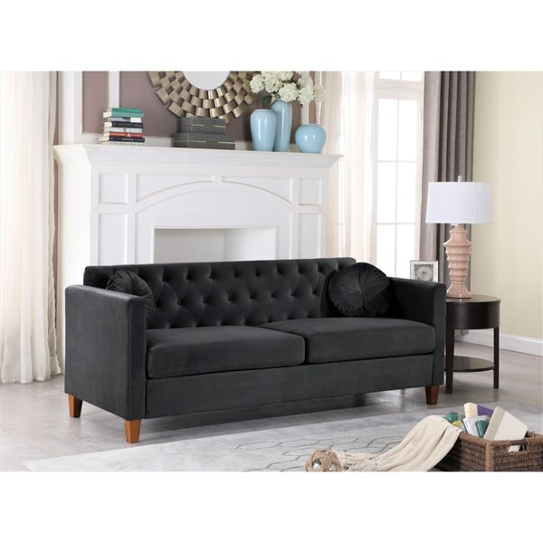 Persaud velvet classic online chesterfield armchair