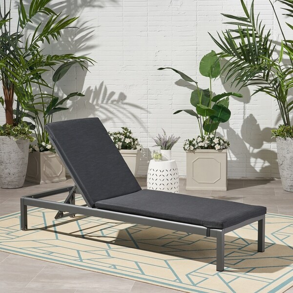 cape coral outdoor chaise lounge by christopher knight home