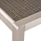 preview thumbnail 5 of 15, Cape Coral Outdoor Modern 6 Seater Aluminum Dining Set with Wicker Table Top by Christopher Knight Home