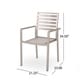 preview thumbnail 6 of 15, Cape Coral Outdoor Modern 6 Seater Aluminum Dining Set with Wicker Table Top by Christopher Knight Home