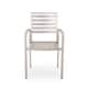 preview thumbnail 7 of 15, Cape Coral Outdoor Modern 6 Seater Aluminum Dining Set with Wicker Table Top by Christopher Knight Home