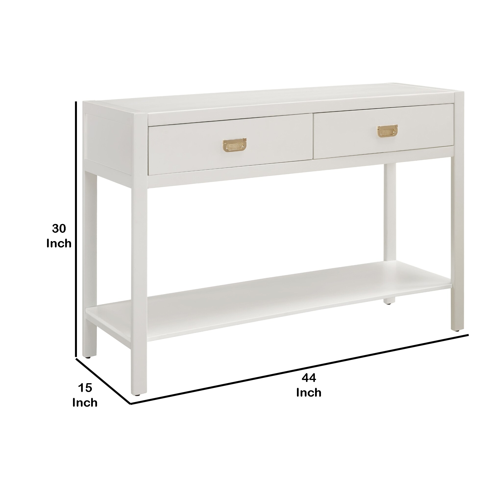white sofa table with drawers