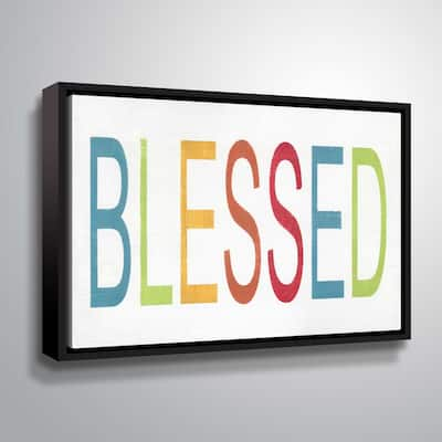 ArtWall Blessed Gallery Wrapped Floater-framed Canvas